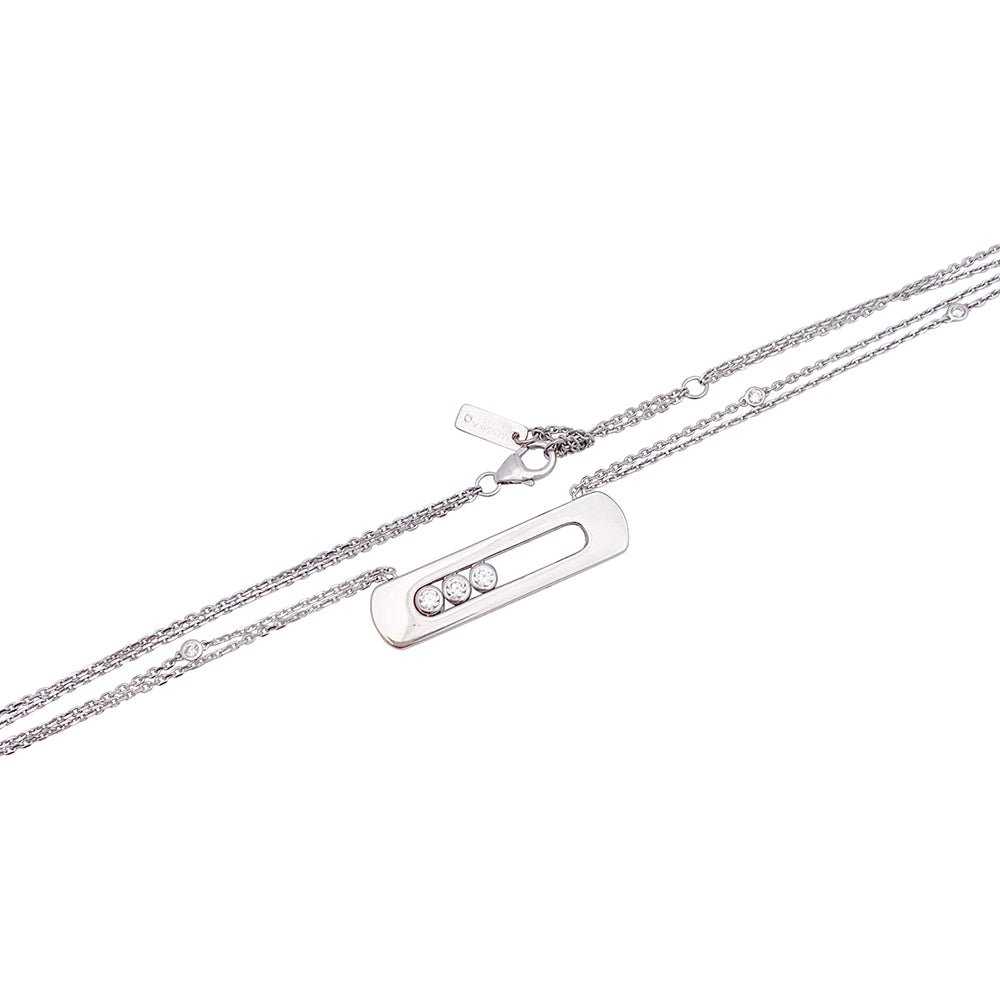 Collier MESSIKA "Move" en or blanc et diamants - Castafiore
