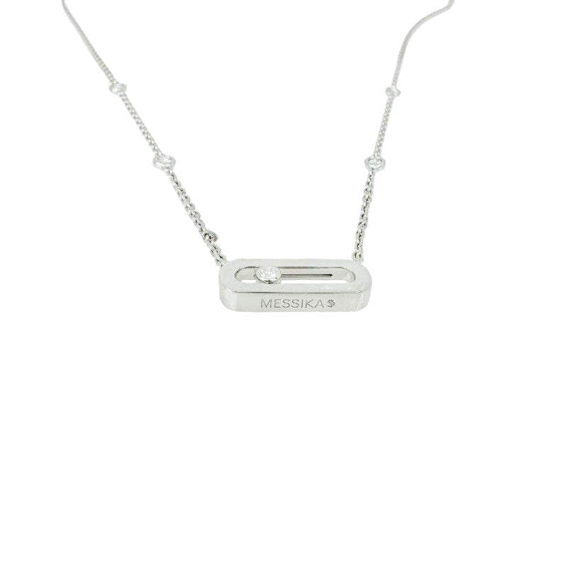 Collier MESSIKA Move Uno en or blanc et diamants - Castafiore