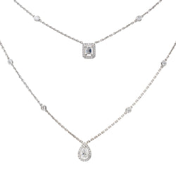 Collier Messika My twin Or blanc Diamant - Castafiore