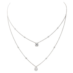 Collier Messika My twin Or blanc Diamant - Castafiore