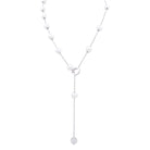 Collier MIKIMOTO en or blanc, perles blanches et diamants - Castafiore