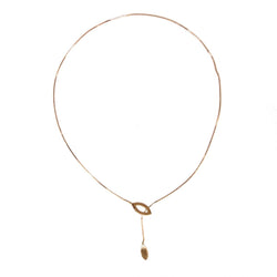 Collier moderne asymétrique en or jaune - Castafiore