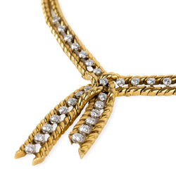 Collier Négligé BOUCHERON en or jaune et diamants - Castafiore