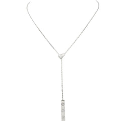 Collier Négligé CARTIER "Love Négligé" en or blanc et diamant - Castafiore