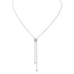 Collier Négligé CHAUMET "Lien Séduction" en or blanc et diamants - Castafiore