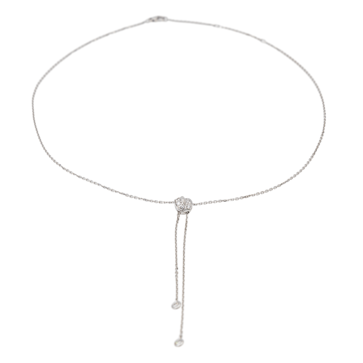 Collier Négligé CHAUMET "Lien Séduction" en or blanc et diamants - Castafiore