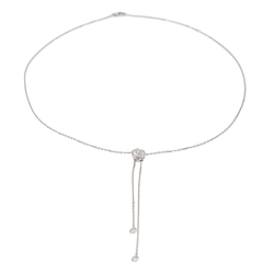 Collier Négligé CHAUMET "Lien Séduction" en or blanc et diamants - Castafiore