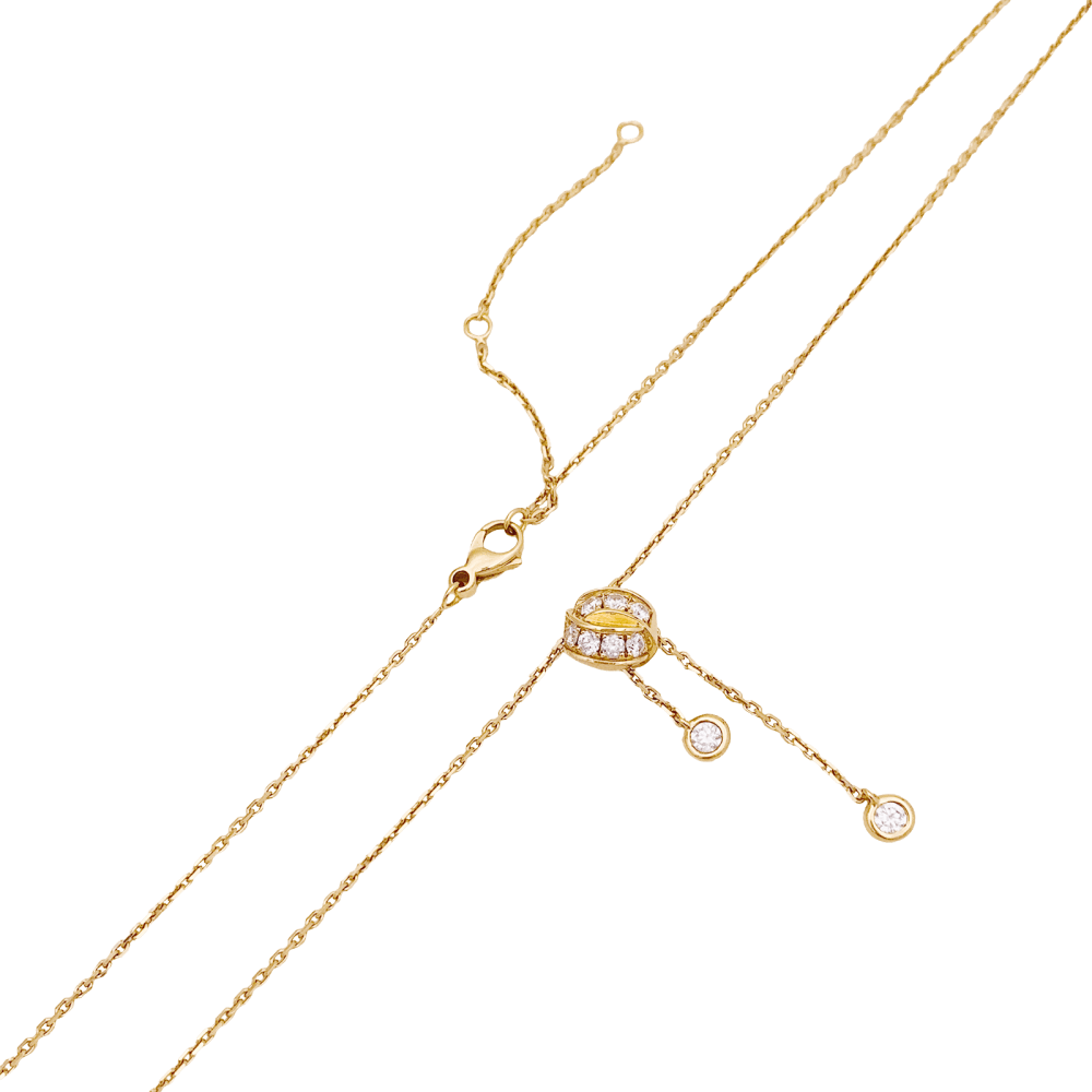 Collier Négligé CHAUMET "Lien Séduction" en or rose et diamants - Castafiore