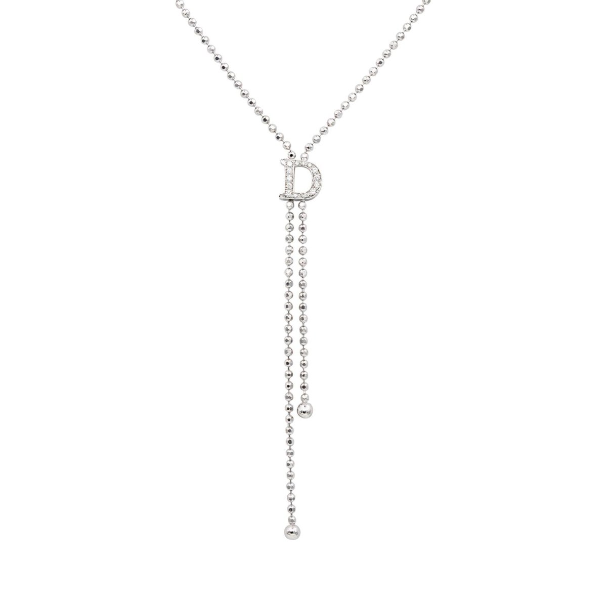 Collier Négligé en or blanc et diamants - Castafiore