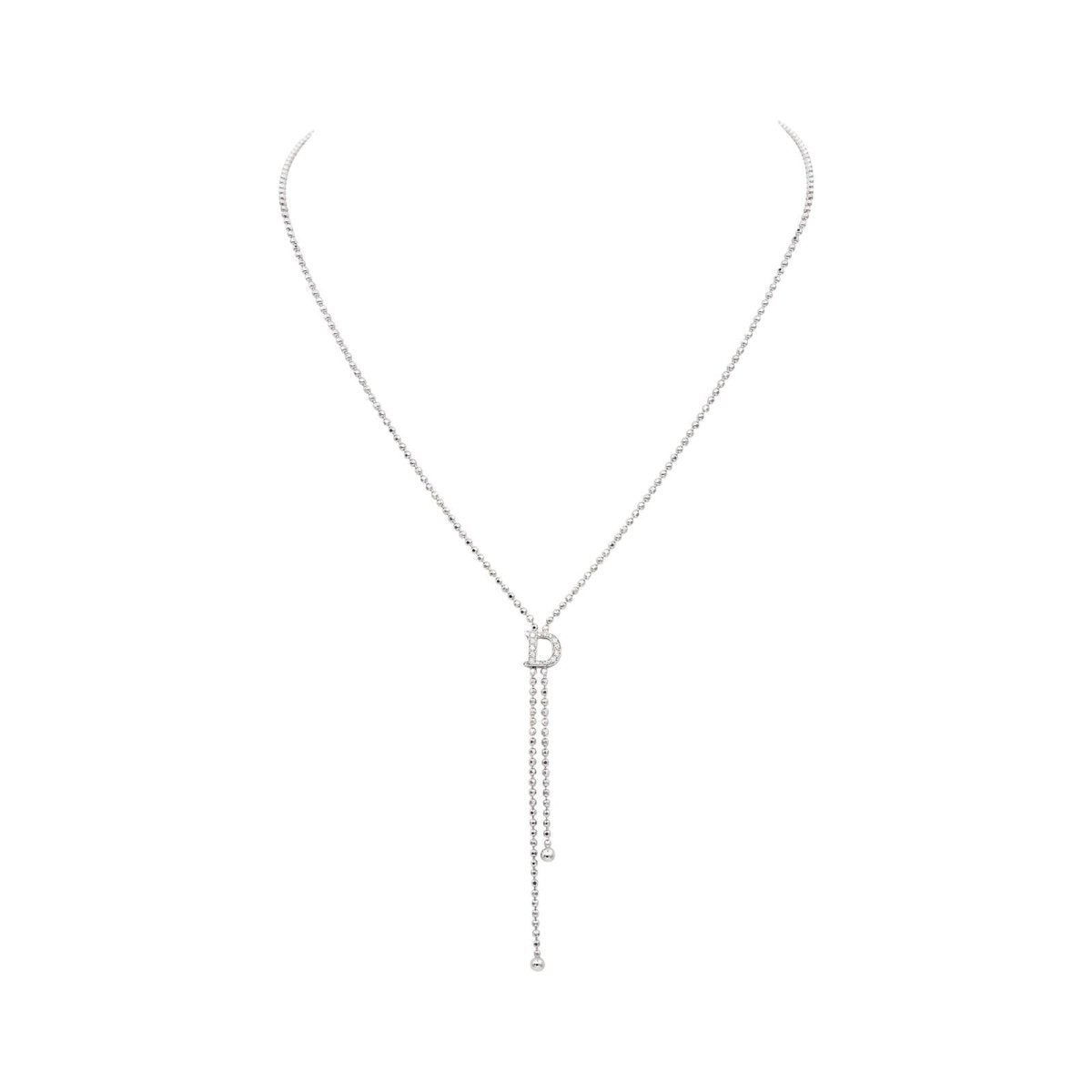 Collier Négligé en or blanc et diamants - Castafiore