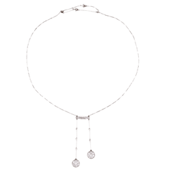 Collier Négligé en or blanc, platine et diamants - Castafiore