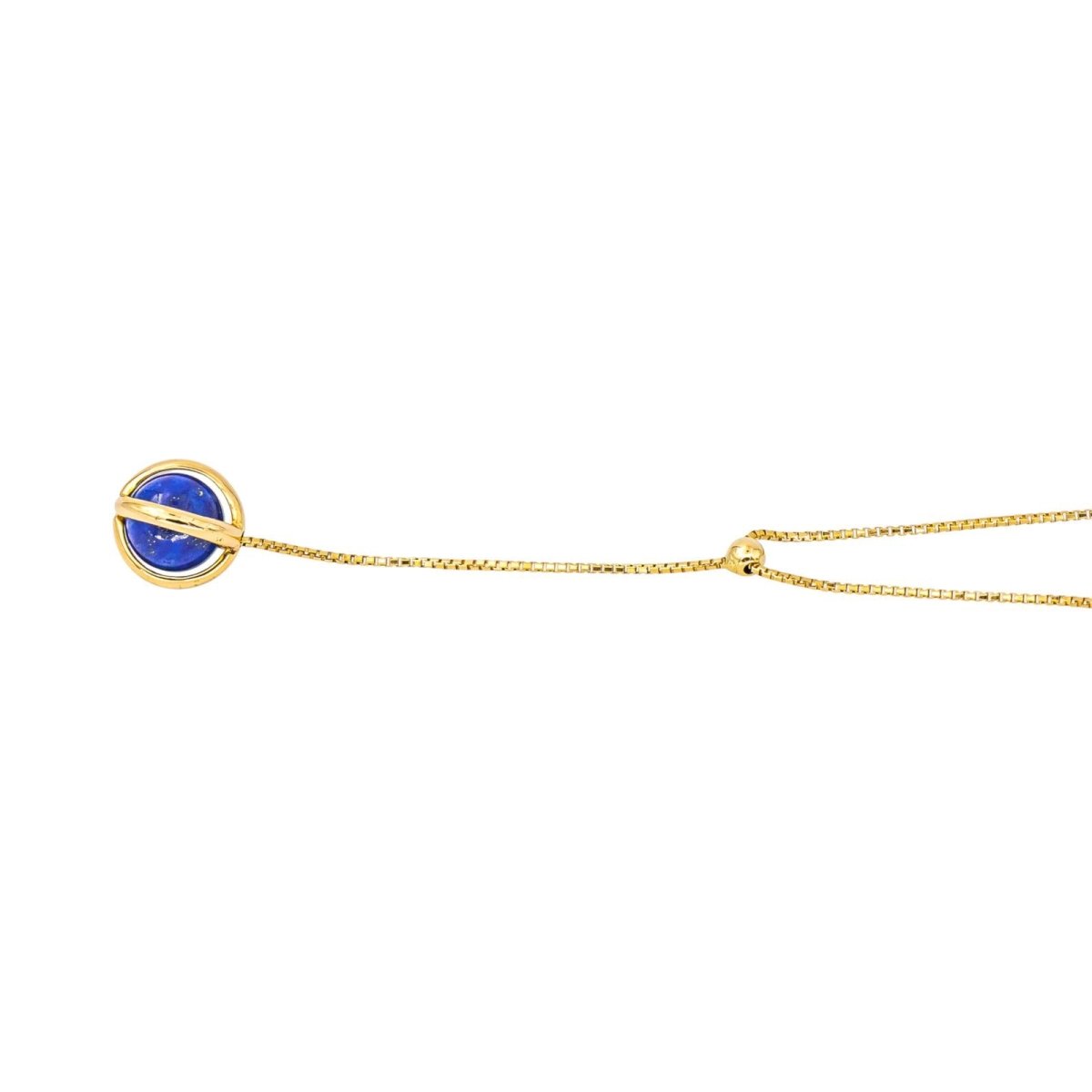 Collier Négligé en or jaune et lapis - lazuli - Castafiore