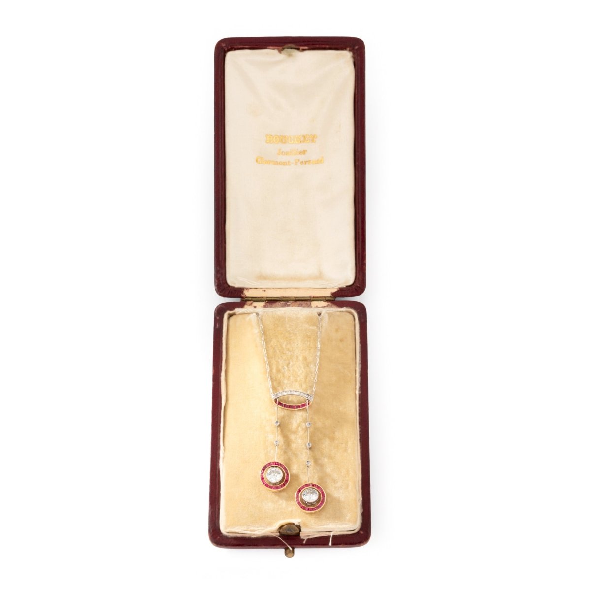 Collier Négligé en or jaune, or blanc, rubis et diamants - Castafiore