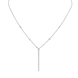 Collier Négligé MESSIKA "Gatsby" en or blanc et diamants - Castafiore