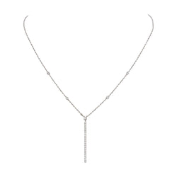 Collier Négligé MESSIKA "Gatsby" en or blanc et diamants - Castafiore