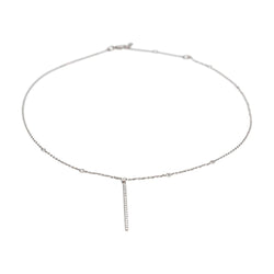 Collier Négligé MESSIKA "Gatsby" en or blanc et diamants - Castafiore