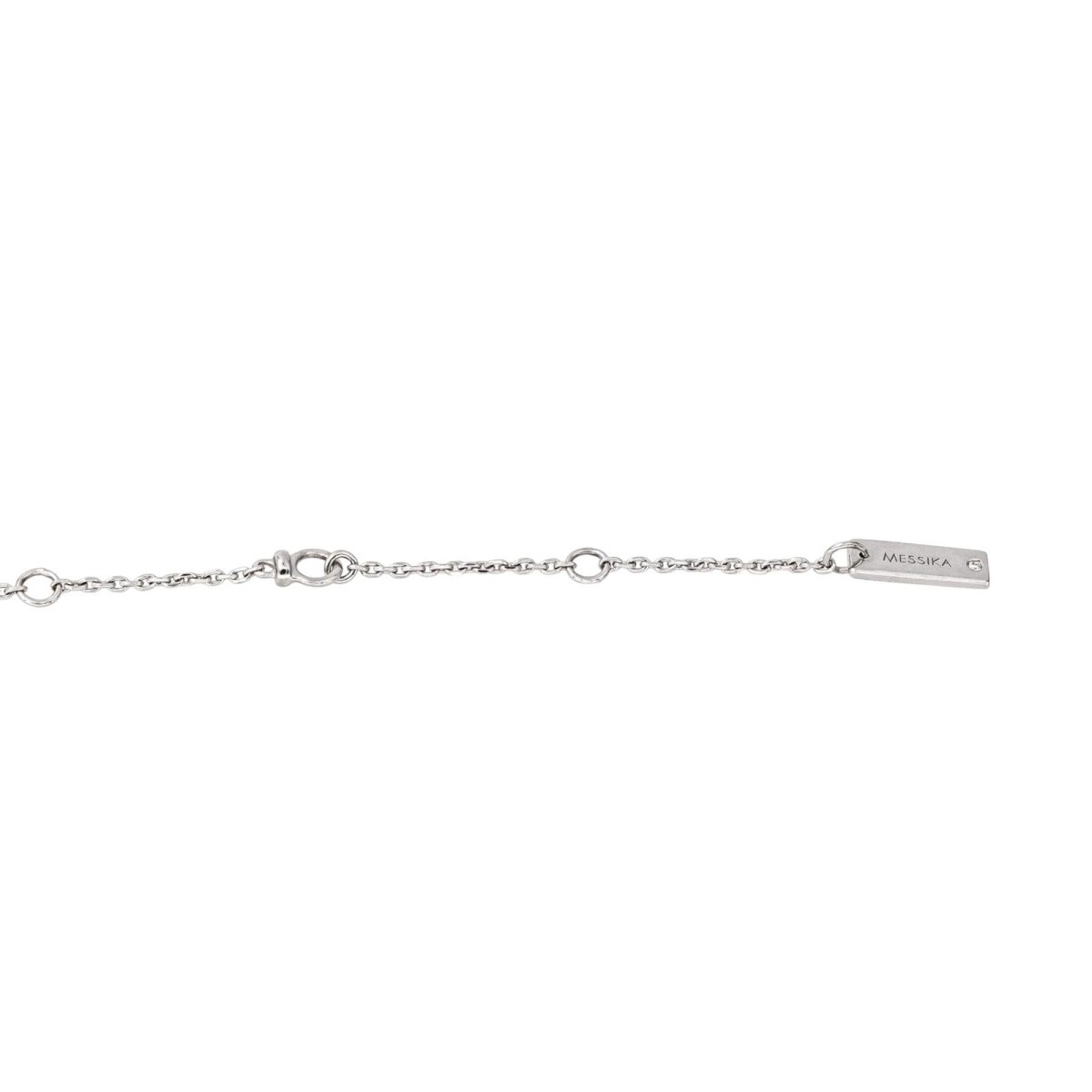Collier Négligé MESSIKA "My Twin" en or blanc et diamants - Castafiore