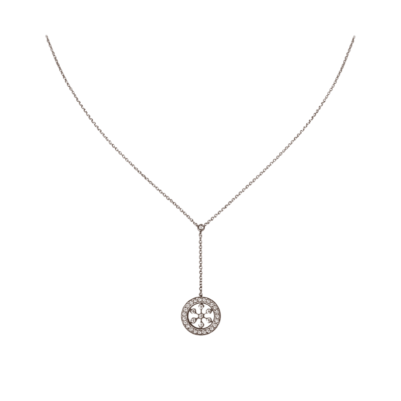 Collier Négligé TIFFANY & CO. "Voile diamant" en platine et diamants - Castafiore