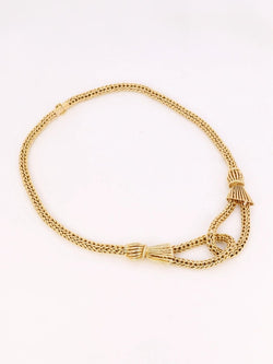 Collier noeud vintage or jaune - Castafiore