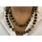 Collier oeil de tigre et or 18k - Castafiore