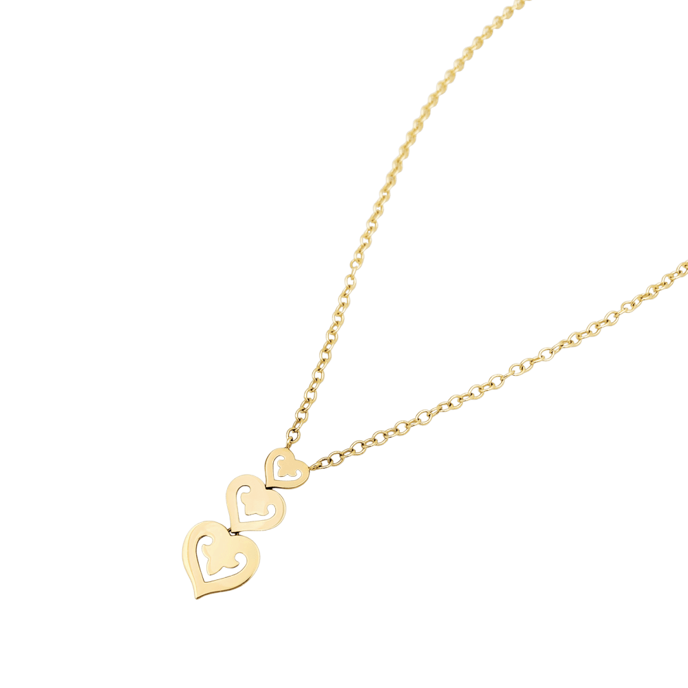 Collier O.J. PERRIN "Cœur légende" en or jaune - Castafiore