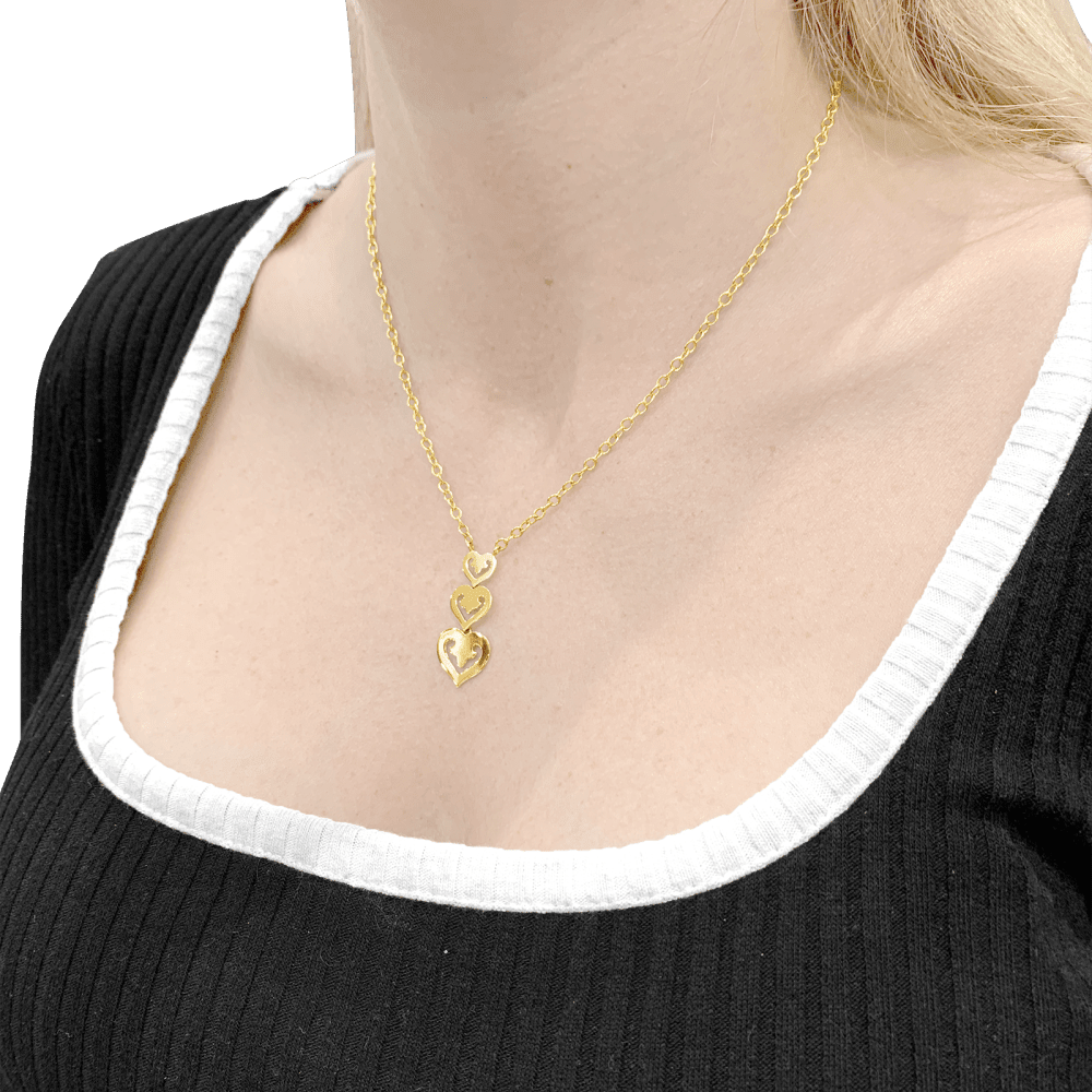 Collier O.J. PERRIN "Cœur légende" en or jaune - Castafiore