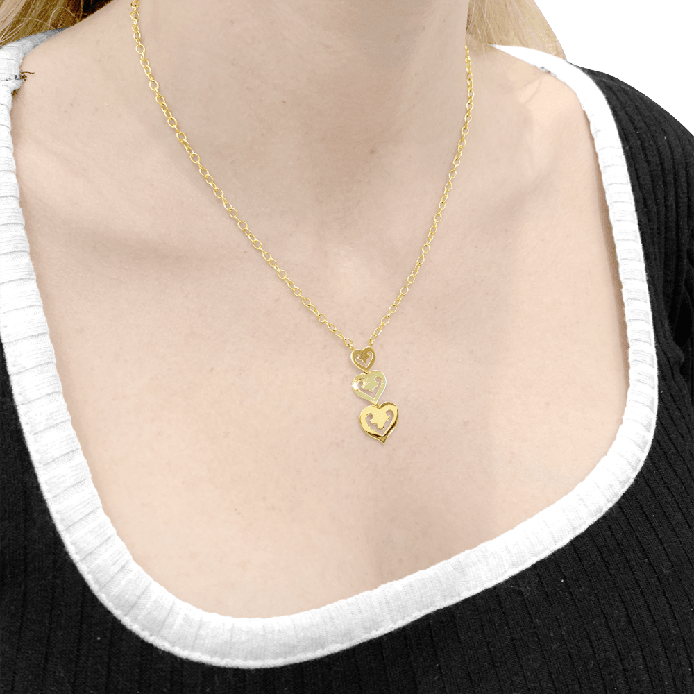 Collier O.J. PERRIN "Cœur légende" en or jaune - Castafiore