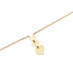 Collier O.J. PERRIN "Cœur légende" en or jaune - Castafiore