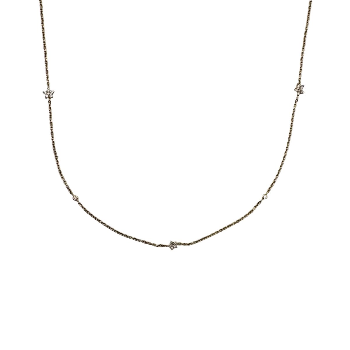 Collier OLE LYNGGAARD "Shooting Stars" en or jaune et diamants - Castafiore