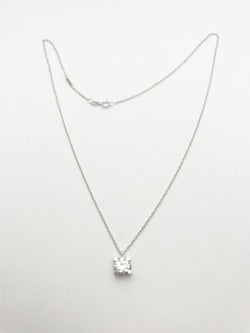 Collier or 18KT diamant naturel 0,81 certifié IGI - Castafiore