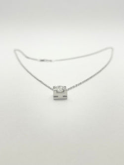 Collier or 18KT diamant naturel 0,81 certifié IGI - Castafiore