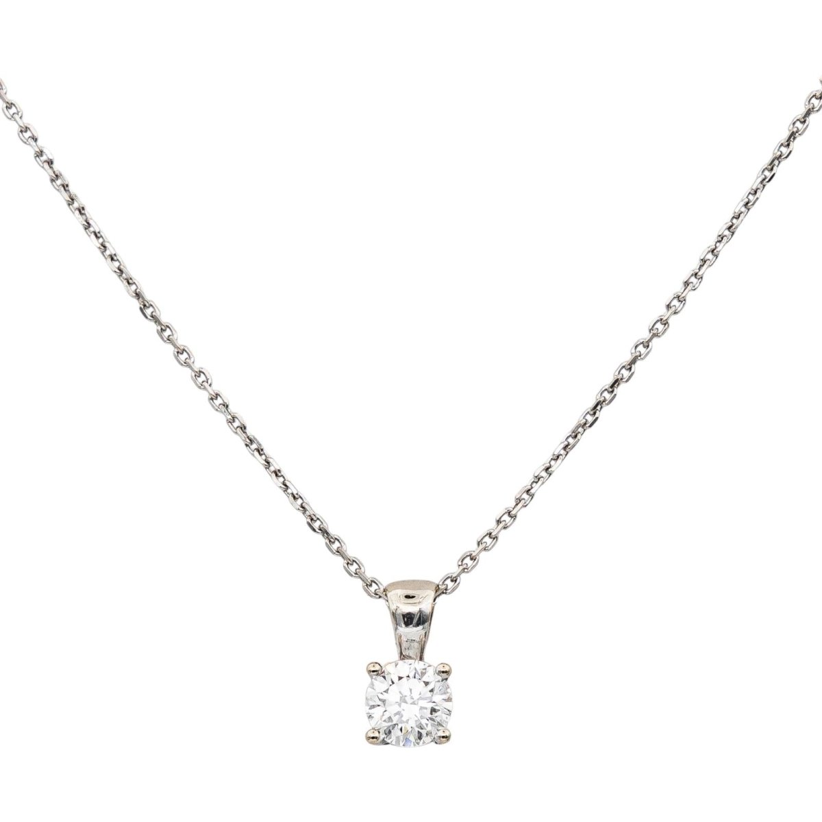 Collier Or blanc Diamant - Castafiore