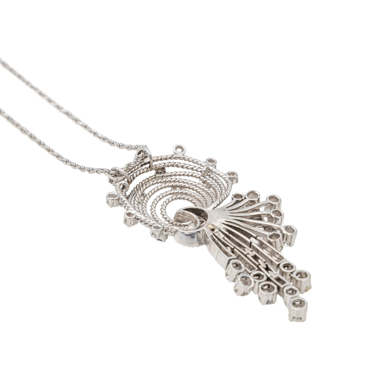 Collier Or blanc Diamant - Castafiore