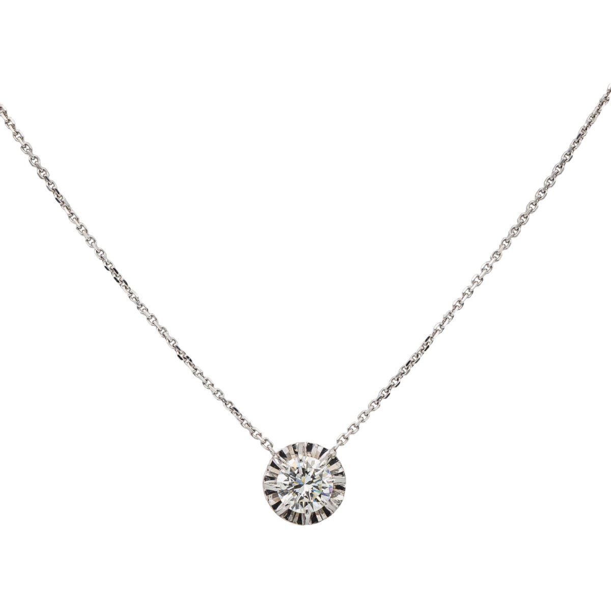 Collier Or blanc Diamant - Castafiore