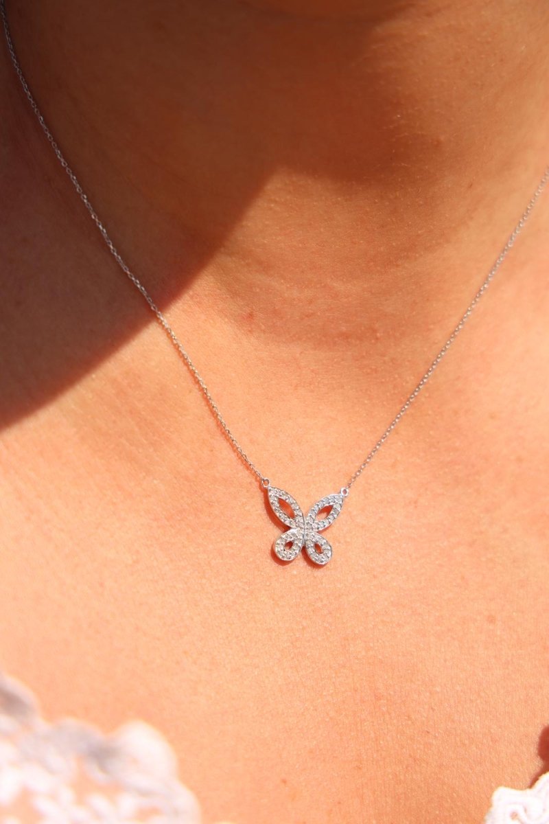 Collier Or blanc Diamant - Castafiore