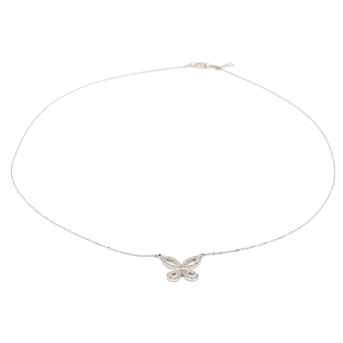 Collier Or blanc Diamant - Castafiore