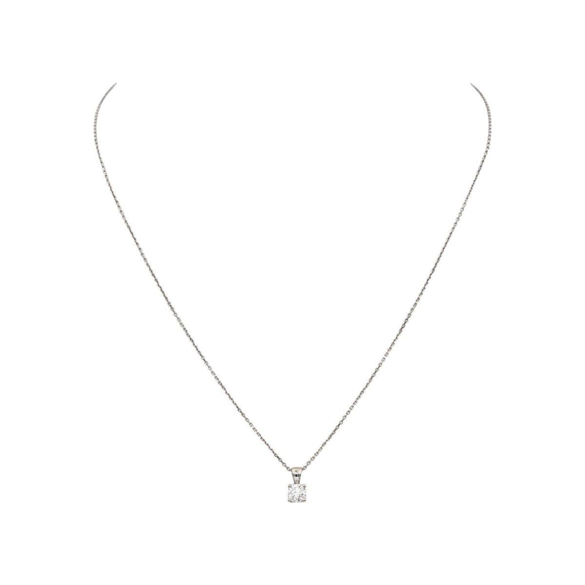 Collier Or blanc Diamant - Castafiore