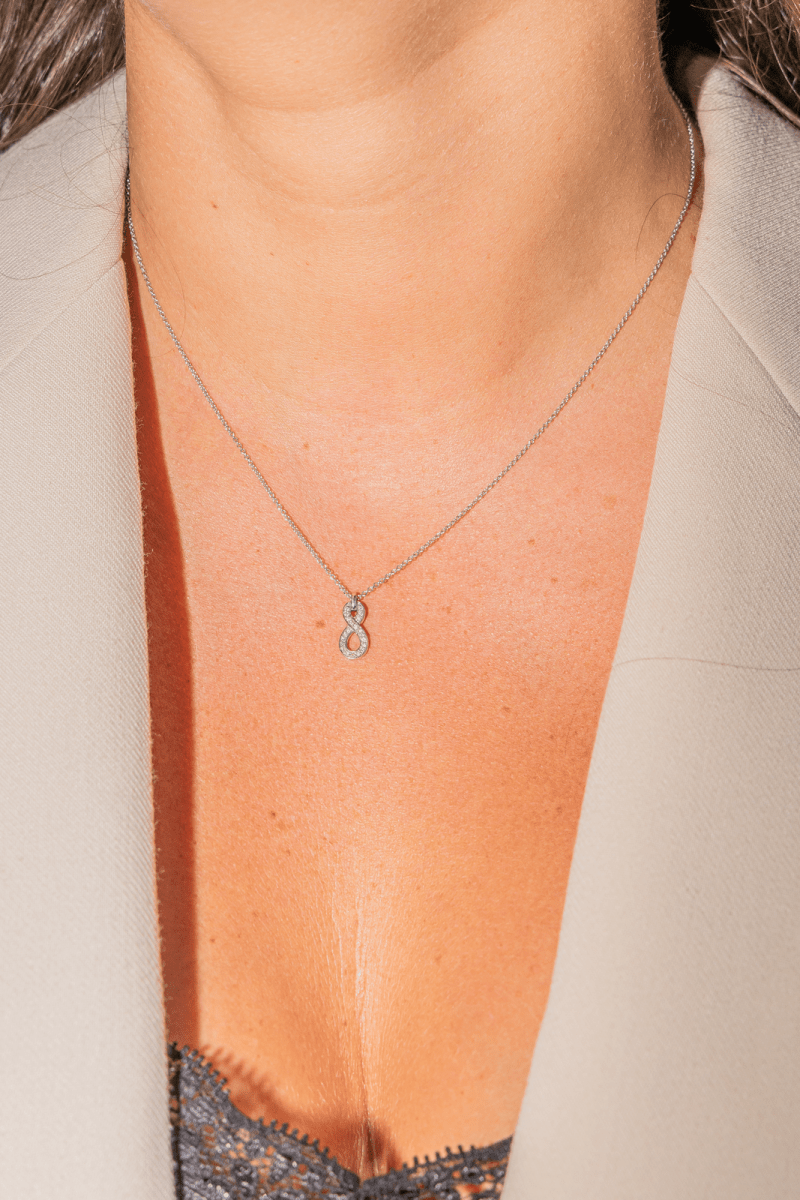 Collier Or blanc Diamant - Castafiore