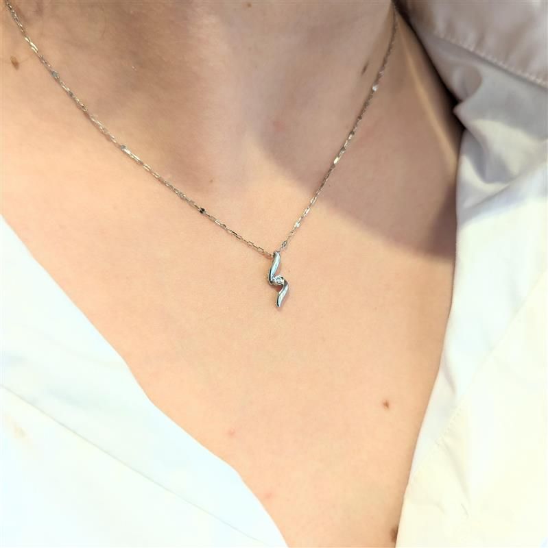 Collier or blanc et diamant - Castafiore