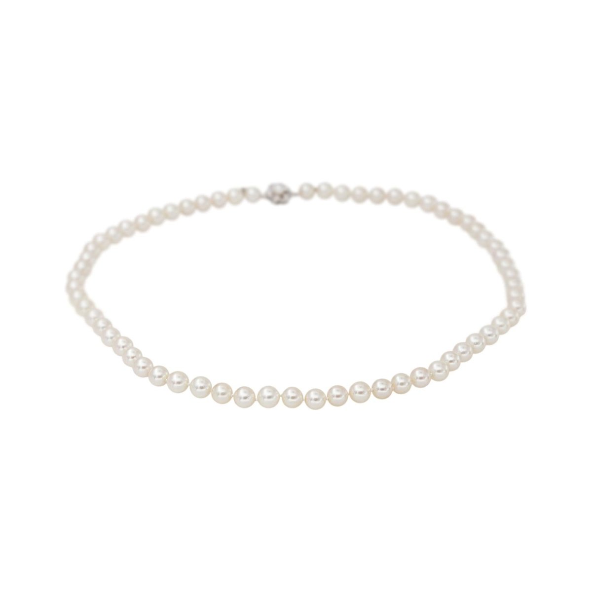 Collier Or blanc Perle - Castafiore