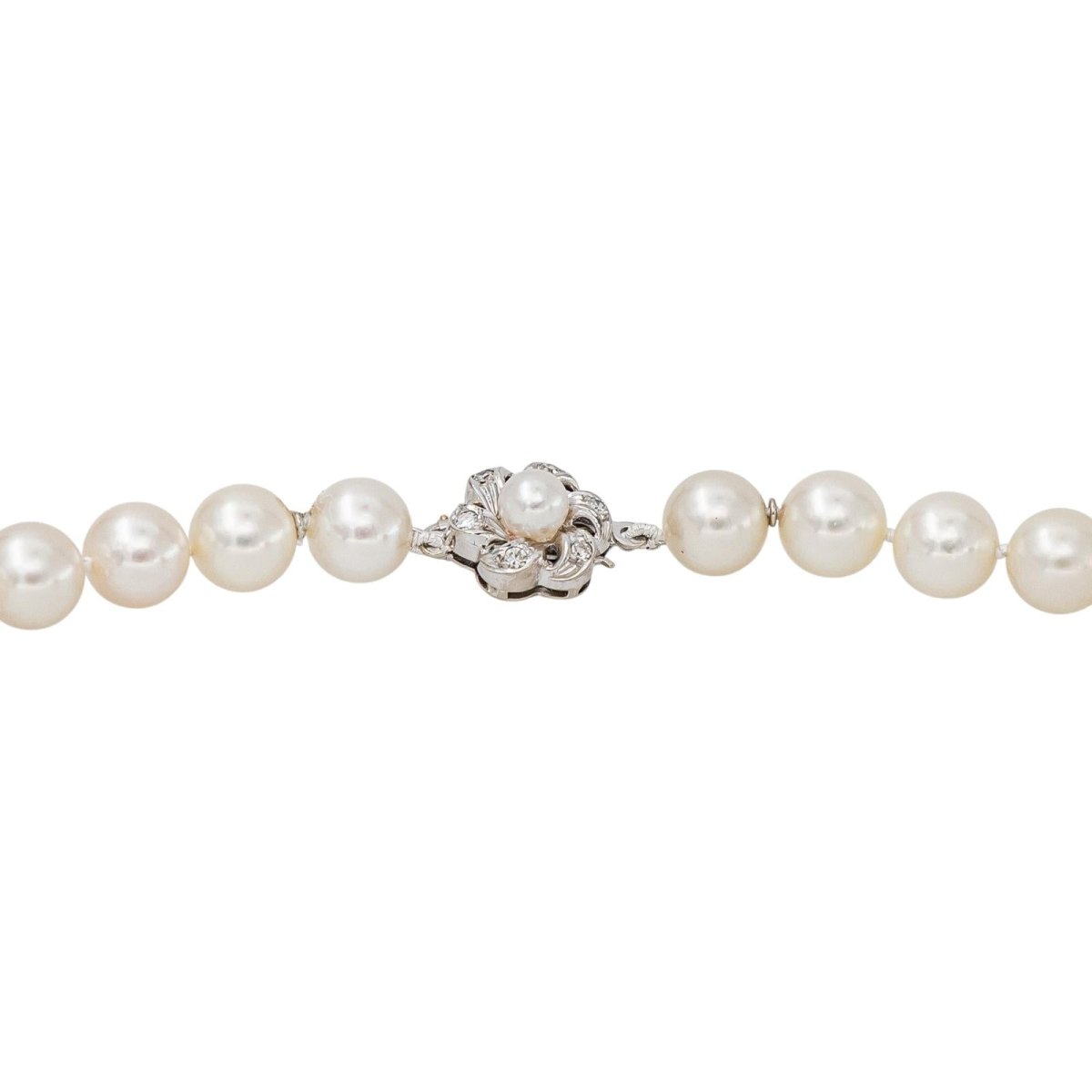Collier Or blanc Perle - Castafiore