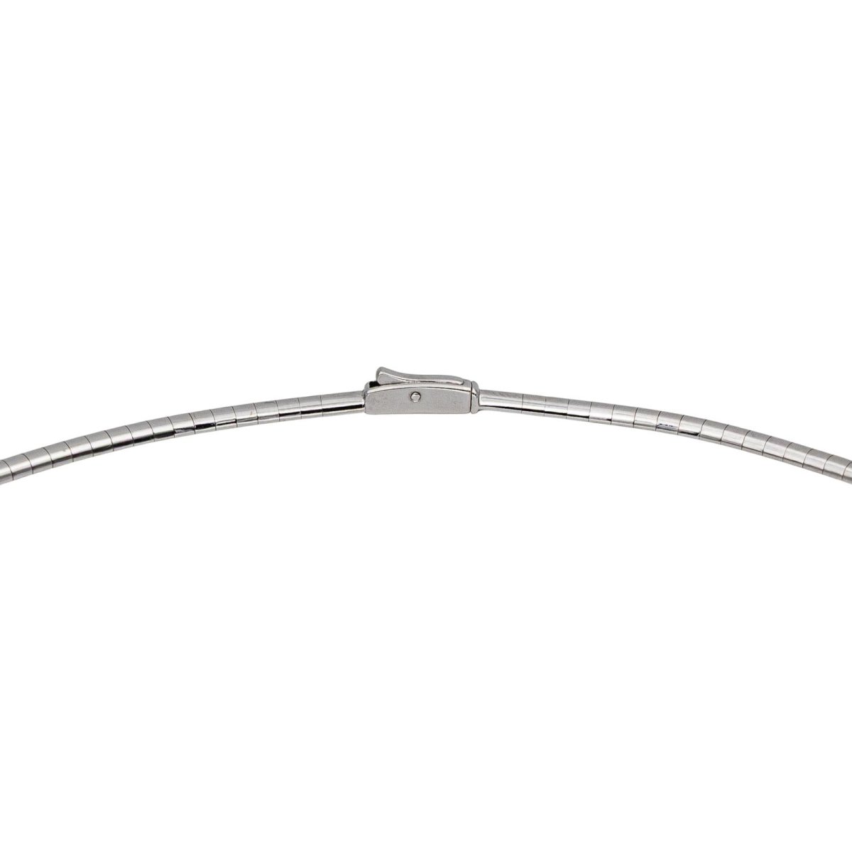 Collier Or blanc Saphir rose - Castafiore