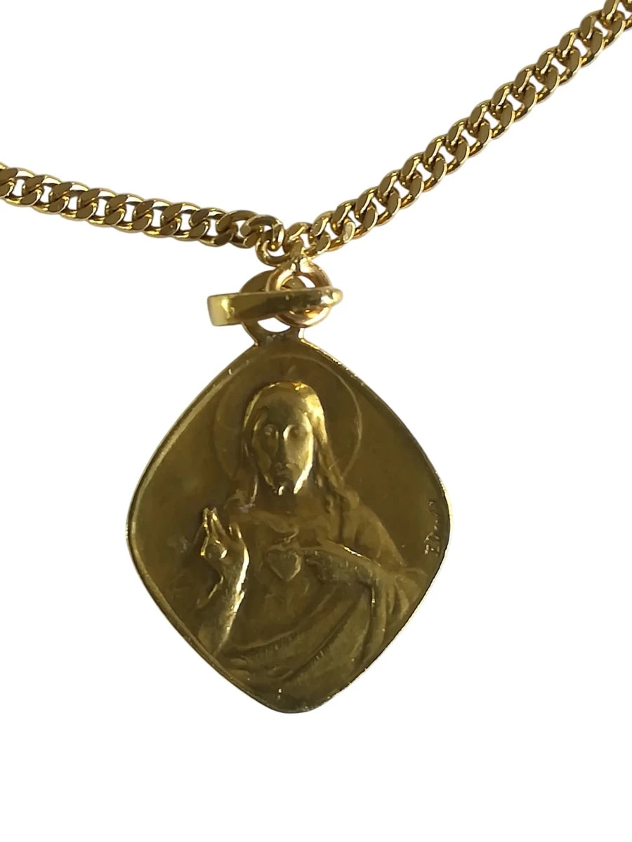 Collier Or Jaune 3 Médailles Religieuses - Castafiore