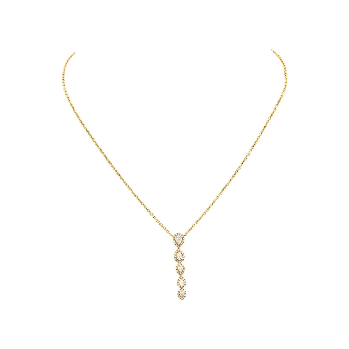 Collier Or jaune Diamant - Castafiore