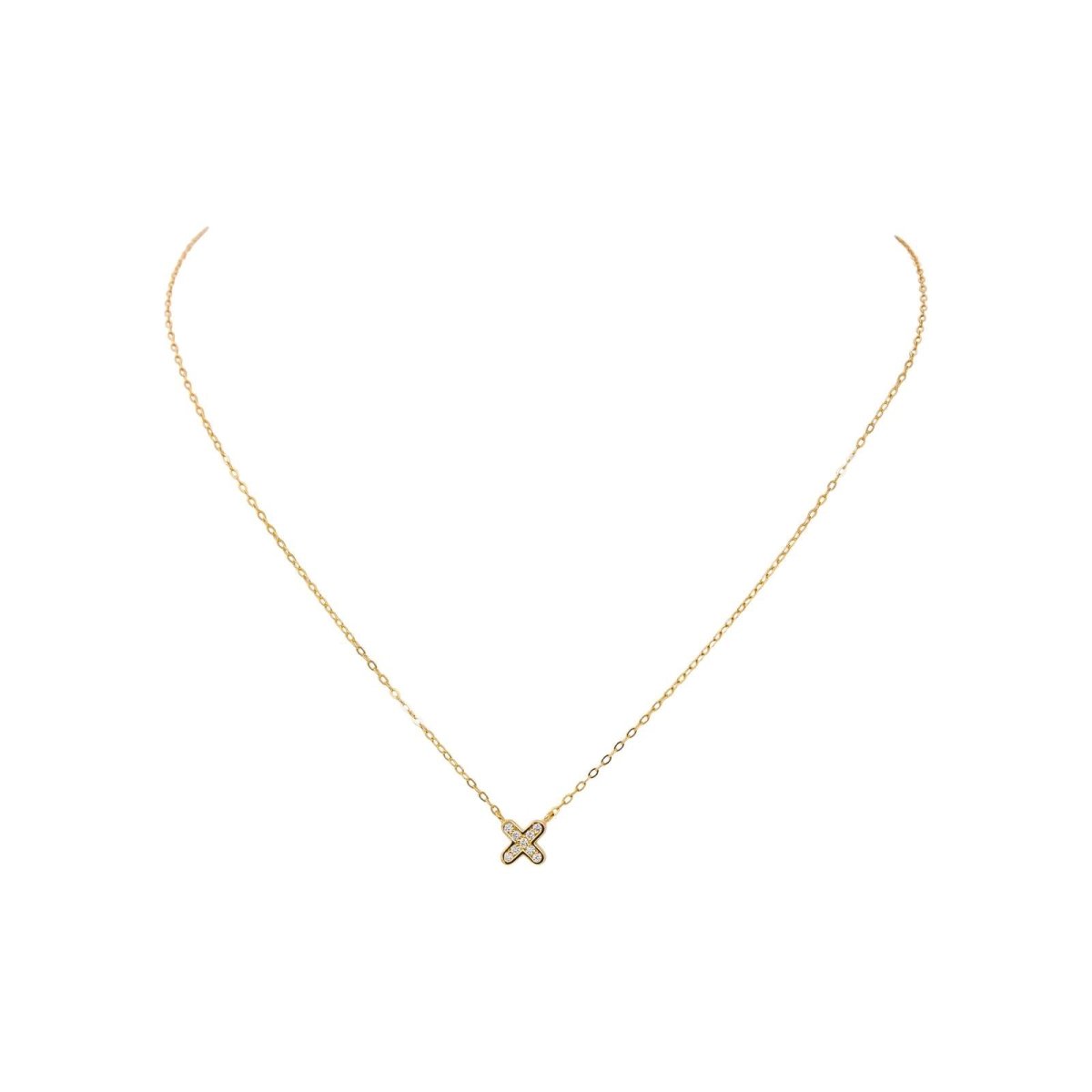 Collier Or jaune Diamant - Castafiore