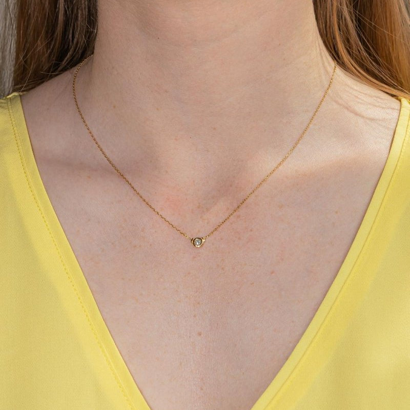 Collier Or jaune Diamant - Castafiore