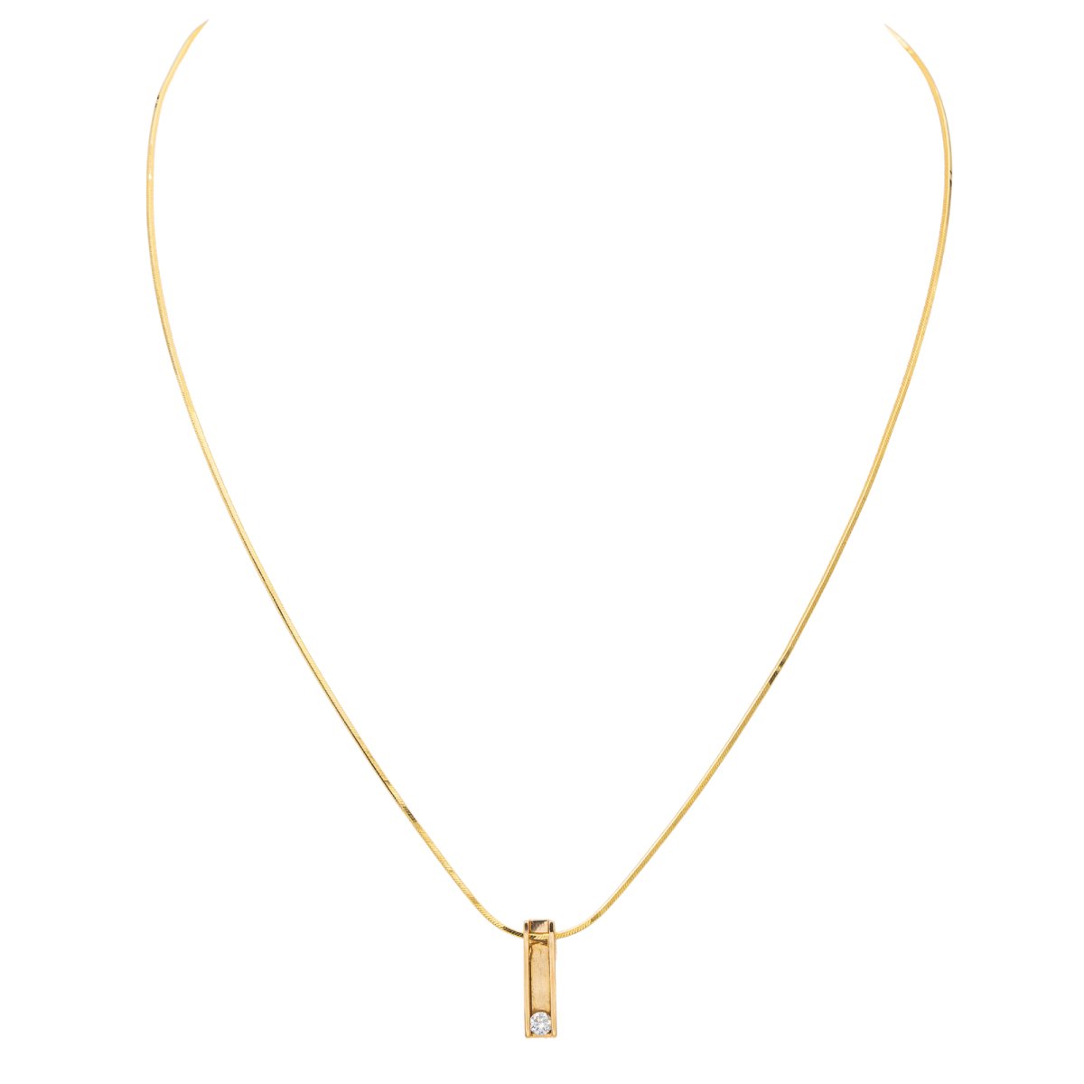 Collier Or jaune Diamant - Castafiore