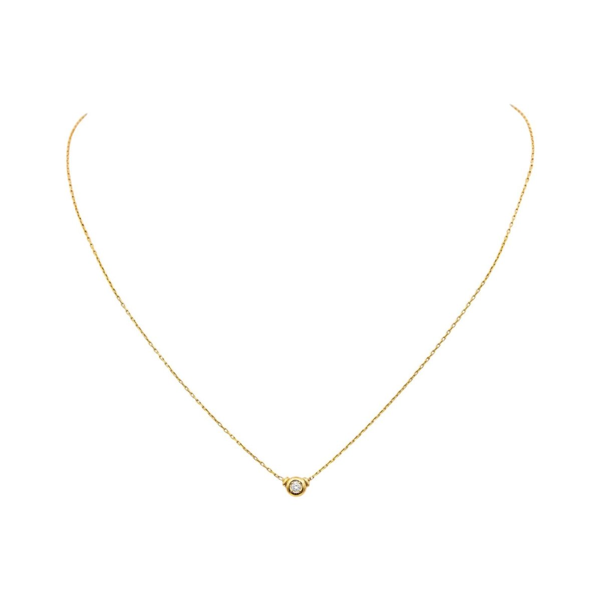 Collier Or jaune Diamant - Castafiore