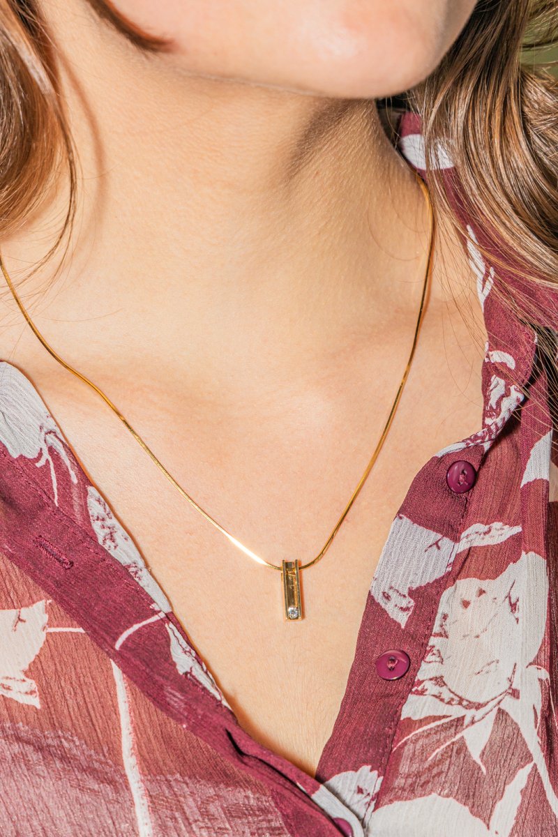 Collier Or jaune Diamant - Castafiore