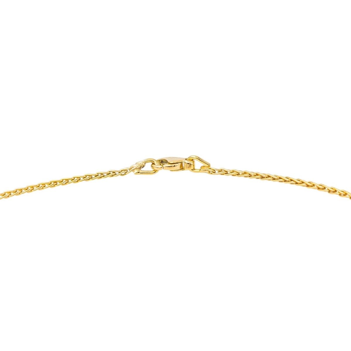 Collier Or Jaune Diamant en maille palmier - Castafiore